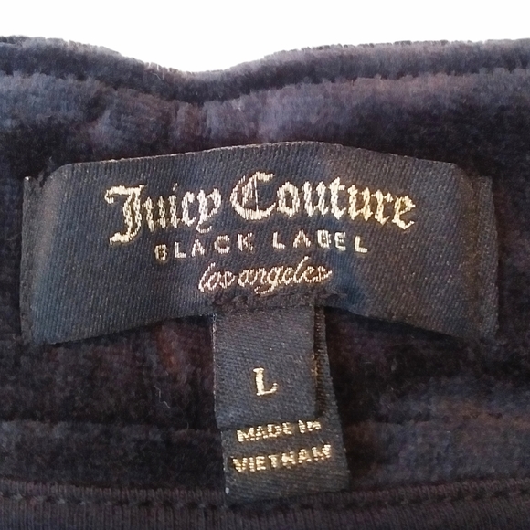 Juicy Couture Velour Cropped Wide Leg Trousers - Picture 6 of 7